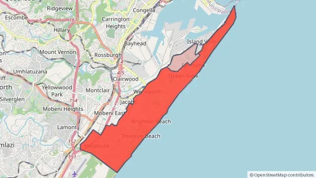 Map of areas affected by the water outage around Bluff